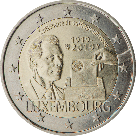 coin 2 euro 2019 lu_100anni_uni_suffrage