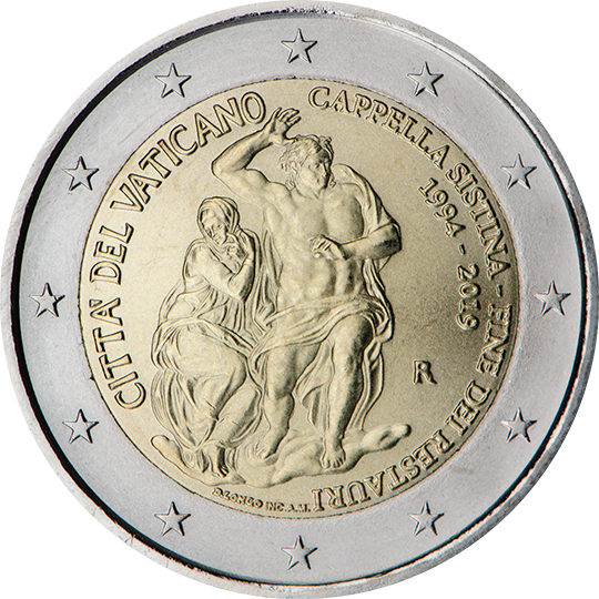 coin 2 euro 2019 vt_sistine