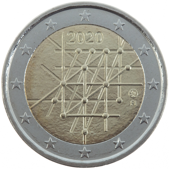 coin 2 euro 2020 fi_100turku_univerity