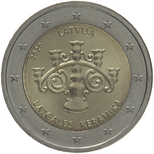 coin 2 euro 2020 lv_latgalian_ceramics