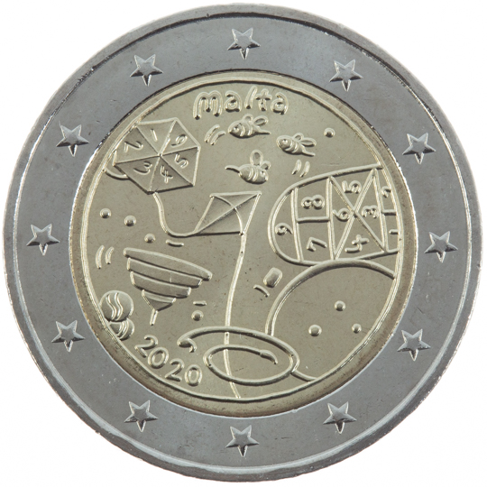 coin 2 euro 2020 mt_children_games