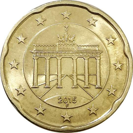 монета 20 евро центов germany