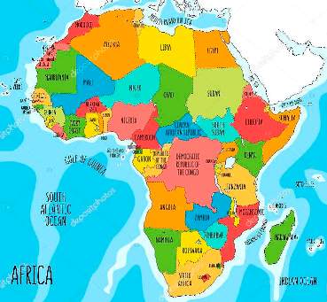 карта Африки