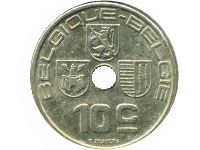 10 сантимов монета