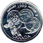 25 центов 1999 монета