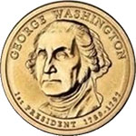 Президентский доллар монета