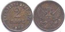 монета Черногория 2 пары 1914
