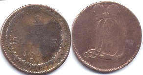 монета Гессен-Дармштадт 1/2 стюбера 1805