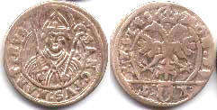 монета Швиц 1 шиллинг без даты (XVII в.)