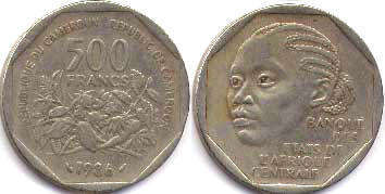 монета Камерун 500 франков 1986