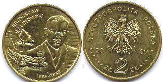 монета Польша 2 злотых 2002