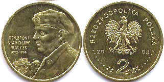 монета Польша 2 злотых 2003