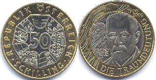 монета Австрия 50 шиллингов 2000