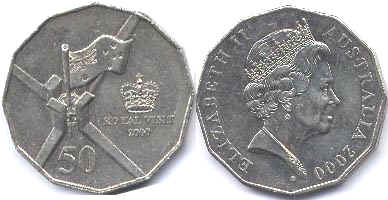 монета Австралия 50 центов 2000