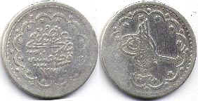 монета Турция Османская 5 курушей 1866