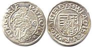 монета Венгрия денар 1515