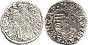 монета Венгрия денар без даты (1500-1502)