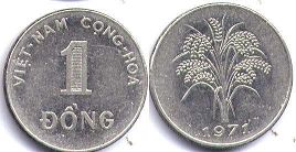 монета Южный Вьетнам 1 донг 1971
