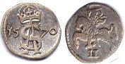 монета Литва двуденарий 1570