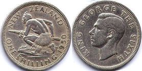 монета Новая Зеландия 1 шиллинг 1950