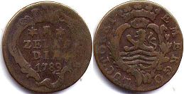 монета Зеландия 1 дуит 1789