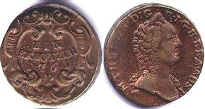 монета Австрия 1 крейцер 1761