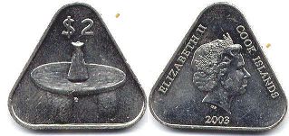 монета Островов Кука 2 доллара 2003