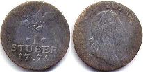 монета Восточная Фризия 1 стюбер 1779