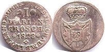 монета Шамбург-Липпе 1 мариенгрош 1828