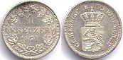 монета Гессен-Дармштадт 1 крейцер 1871