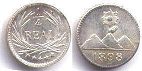 монета Гватемала 1/4 реала 1898