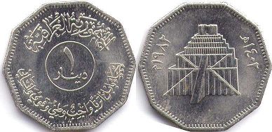 монета Ирак 1 динар 1982