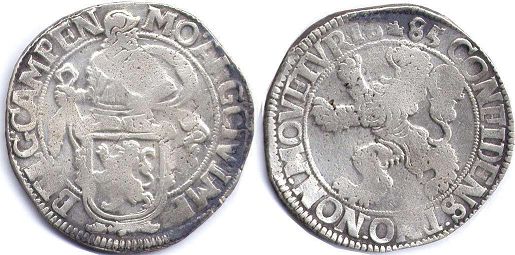 монета Кампен леондаалдер-филипсдаалдер 1685