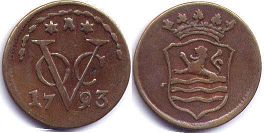 монета Зеландия 1 дуит 1793