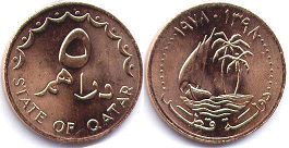 монета Катар 5 дирхамов 1978