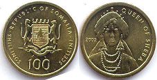 монета Сомали 100 шиллингов 2002