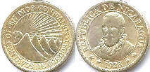 монета Никарагуа 10 сентаво 1928