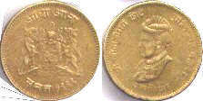 монета Гвалиор 1/2 анны 1942