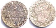 монета Пруссия 1/2 грошена 1840