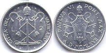 монета Ватикан 2 лиры 1967