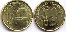 монета Азербайджан 10 гяпик 2006