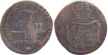 монета Вюртемберг 3 крейцера 1803