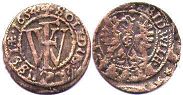 монета Пруссия солид 1654
