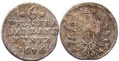 монета Бранденбург 6 пфеннигов 1676