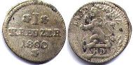 монета Гессен-Дармштадт 1 крейцер 1800