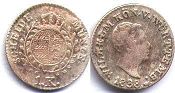 монета Вюртемберг 1 крейцер 1838