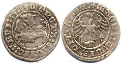 монета Литва полугрош 1511