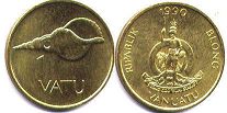 монета Вануату 1 вату 1990