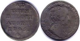 монета Австрийские Нидерланды 1 лиард 1745