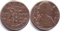 монета Анхальт-Цербст 1 пфенниг 1766
